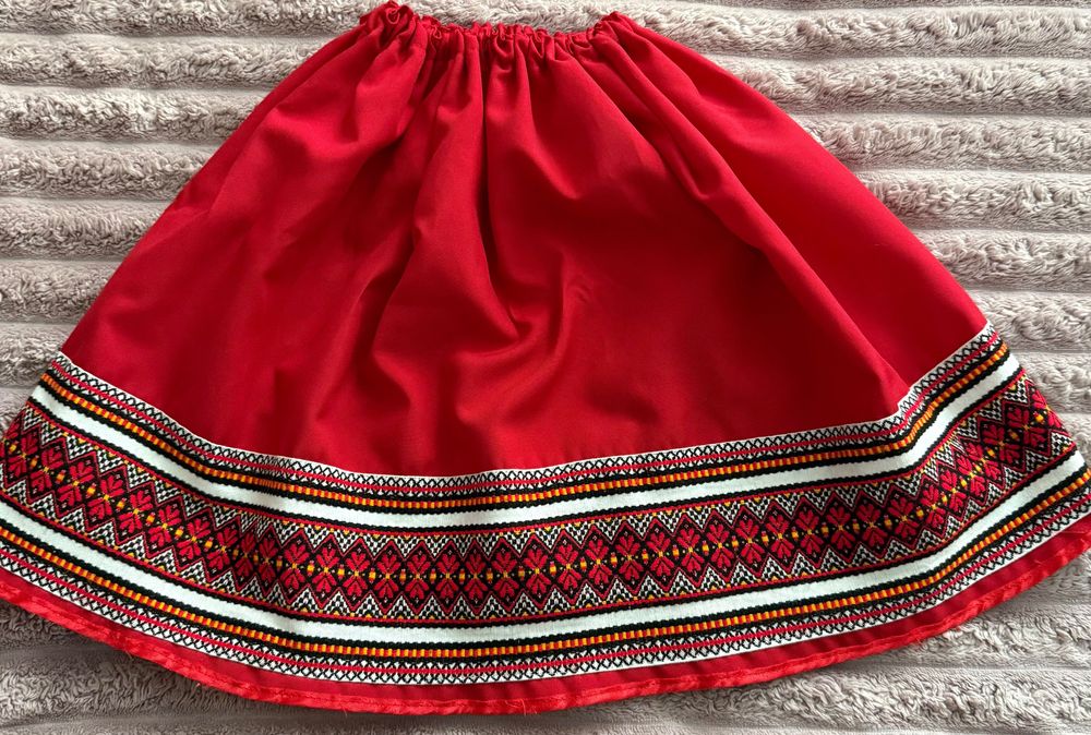 Спідничка для дівчинки з поясом в українському стилі