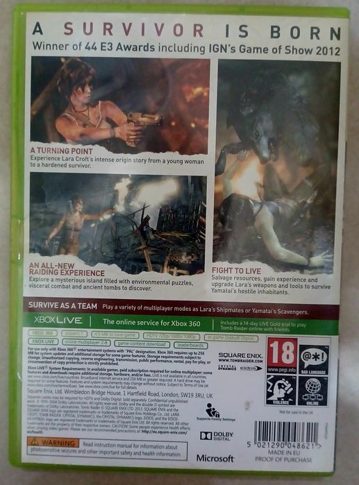 Gra Tomb Rider XBOX 360