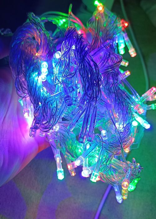 Новорічна гірлянда-штора