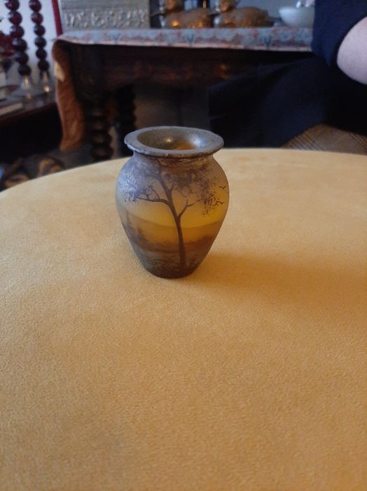 Vaso Marmorizado Assinado Peynaud