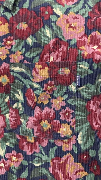 Оригінальна вельаетова сорочка Supreme розмір М