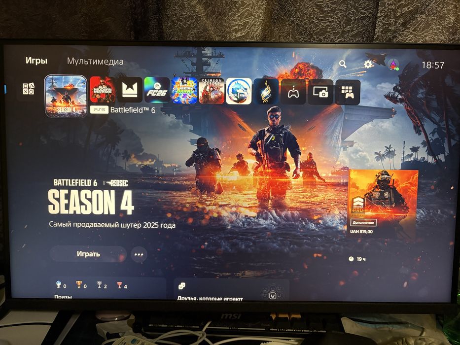 Монітор msi 4k 160/320 hz