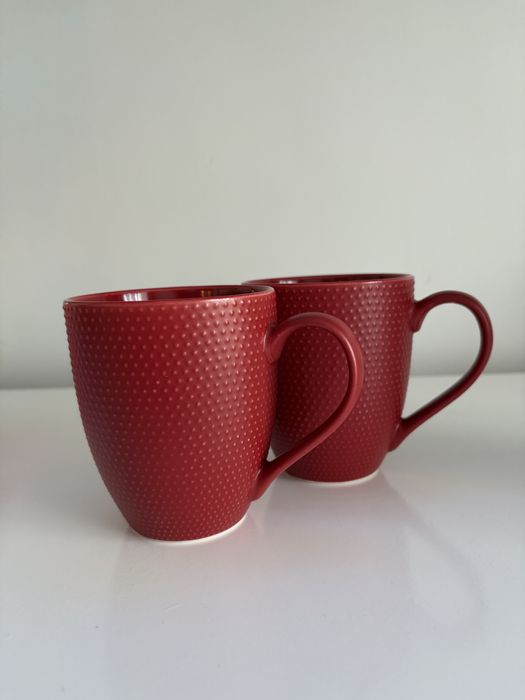 Kubek z porcelany Home & you, czerwony