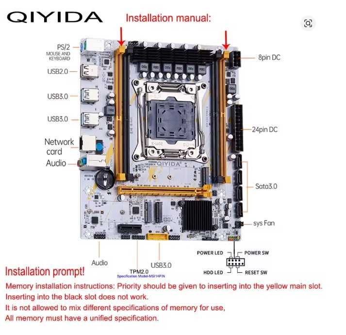Материнка 2011 x99 + на вибір процесор Xeon V3, V4 та інше