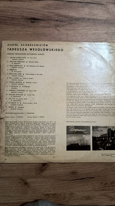 Winyl Tadeusza Wesolowskiego