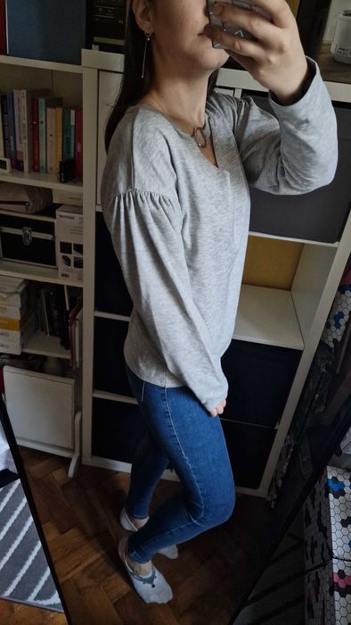 Bluza bluzka Amtosphere dekolt luźna bufiasta