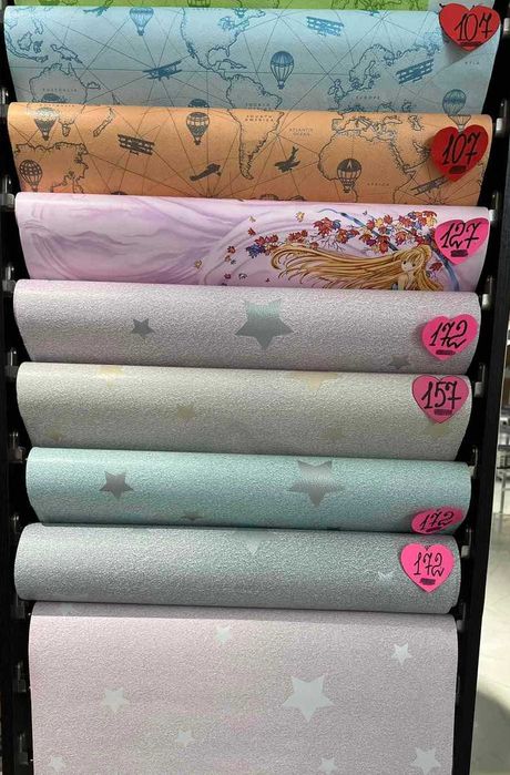 Шпалери паперові 53см шириною 10м довжина