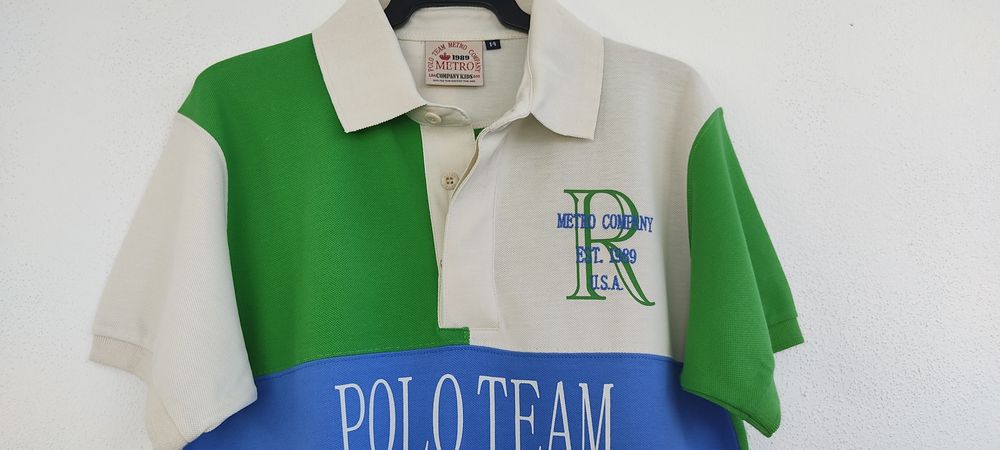 Polo manga curta, 14 anos metro company - NOVO A ESTREAR