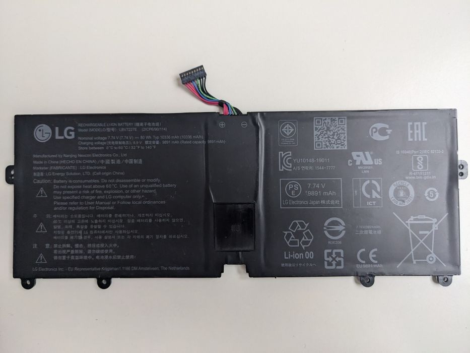 Оригінальна Батарея для ноутбука LG gram 14Z90N 15Z90N 16Z90P 17Z90N