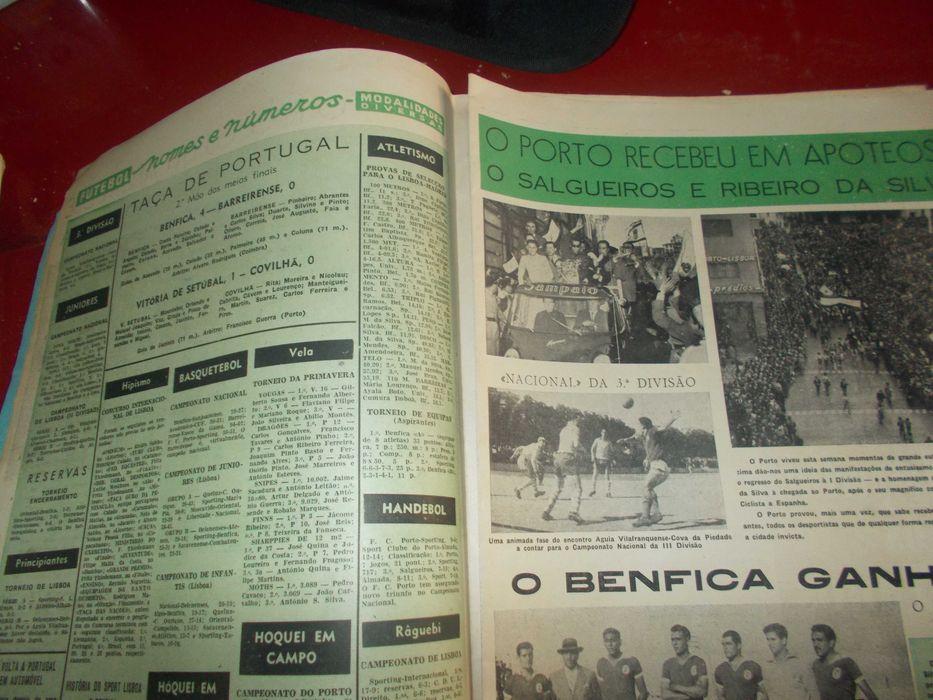 Sport Ilustrado 1957. Covilhã vs Setúbal. Benfica vence Barreirense .