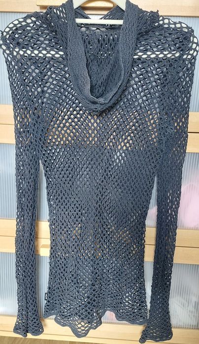 Bluza z siatki z kapturem