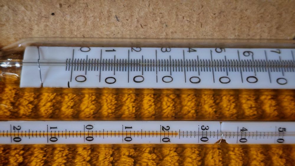 Советский термометр ртутный и спиртовой