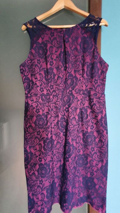 Sukienka z efektem koronki r. 46 F&F