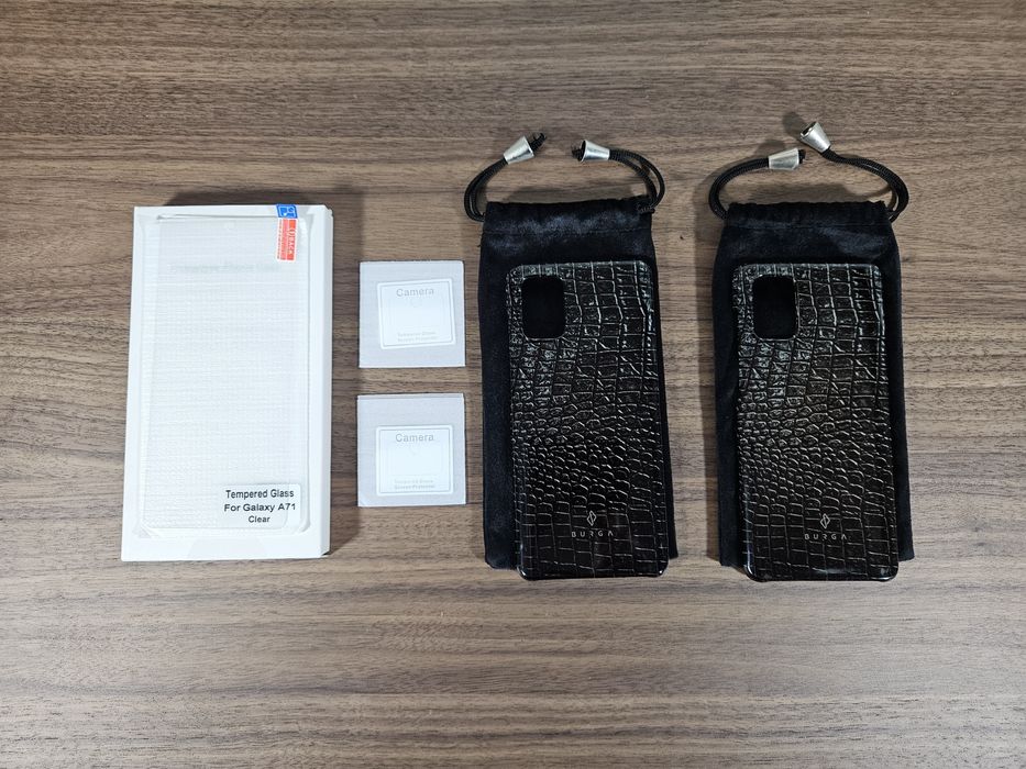 Kit Samsung Galaxy A71 – 2 Capas BURGA + Películas Vidro