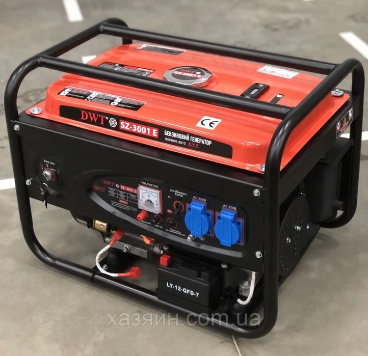 Генератор професiйний 3 кВт електростартер DWT Швейцария