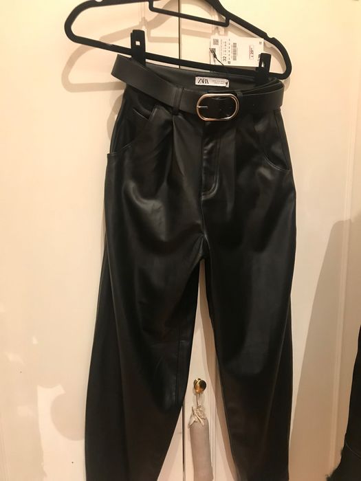 Calças polipele, Zara Tamanho 32