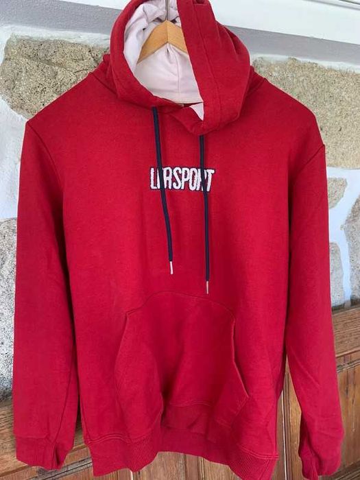 Camisola de manga comprida com capuz vermelha Hoodie LFR Sport