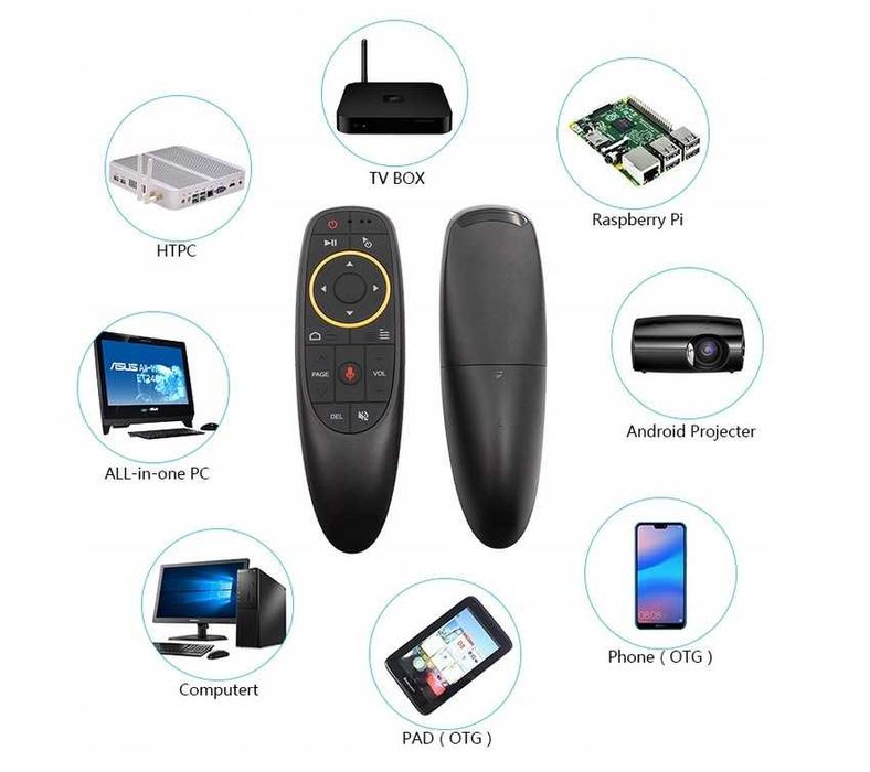 Pilot do TV Smart - AIR MOUSE G10 s dla Windows, Android, MacOS - nowy