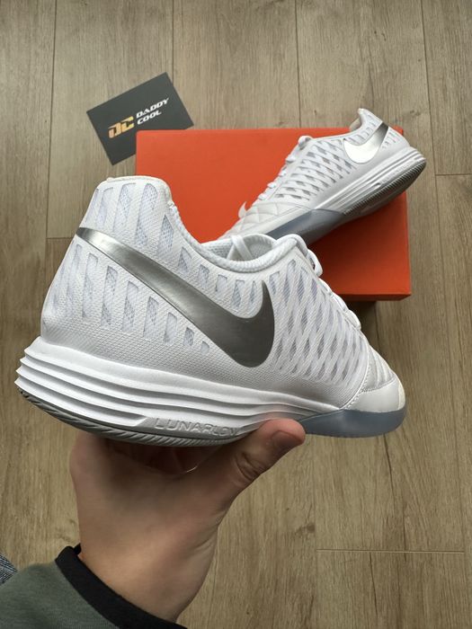 Футзалки Nike Lunargato II White Chrome ,нові,професійні,бампи,залки