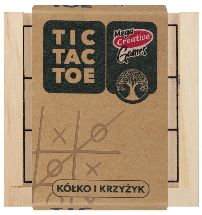 Gra Kolko/krzyzyk Drew Kostka 8x8x3 Mc Wood 200. Mega Creative. Nowy Produkt