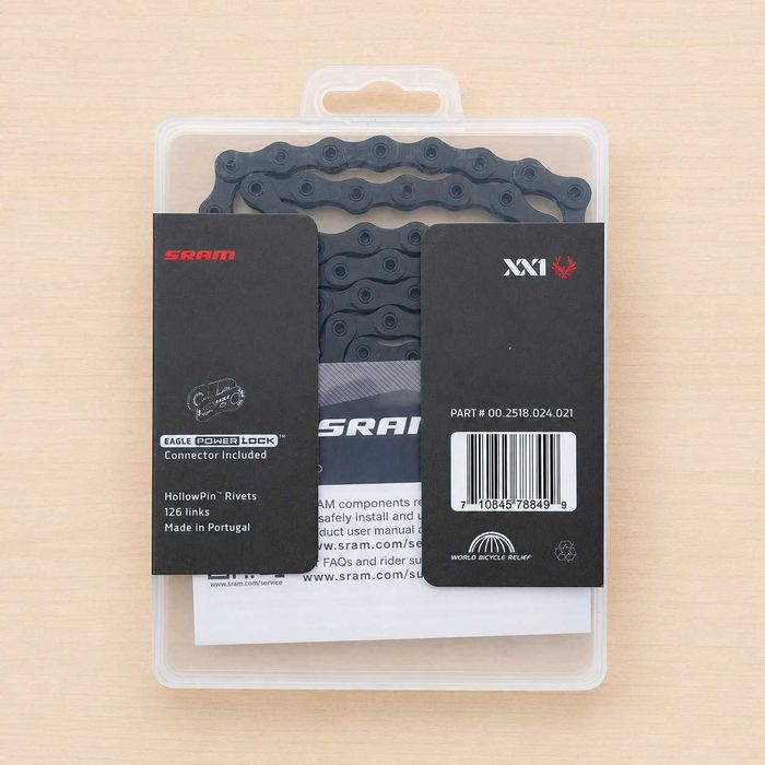 Corrente SRAM XX1 Eagle 12s PowerLock 126 Elos Preto
