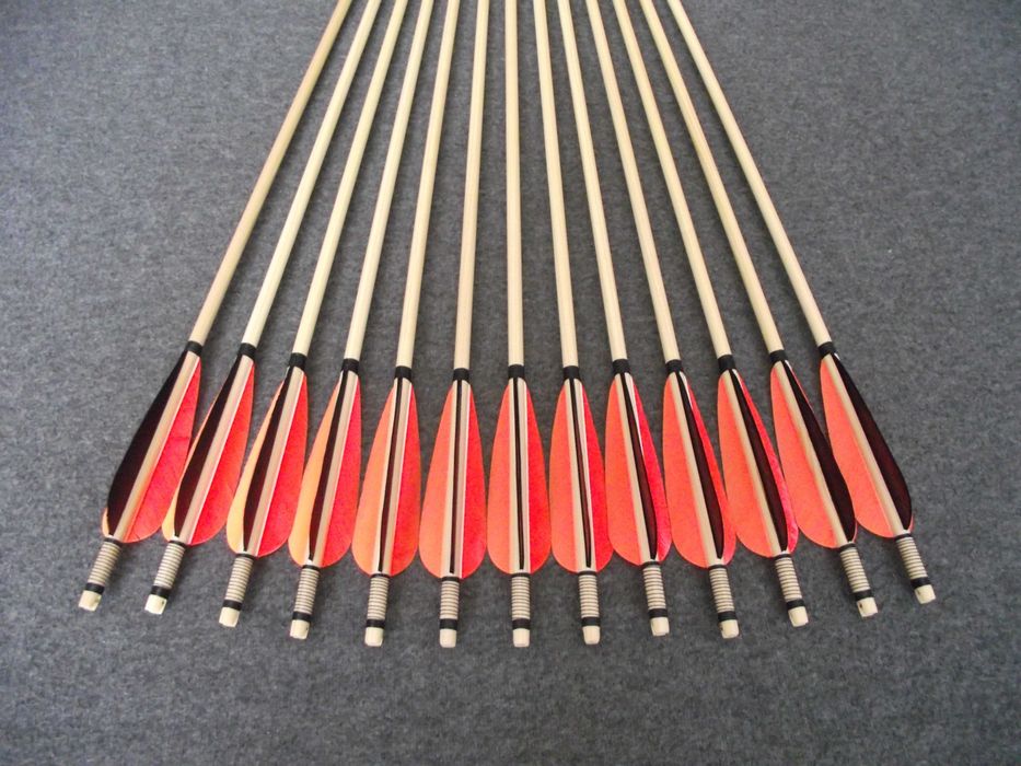 35-40 świerk nr 553 Komplet 30" strzał do łuku strzała drewniana