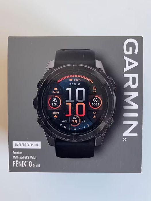Garmin Fenix 8 AMOLED Sapphire 51mm jak nowy