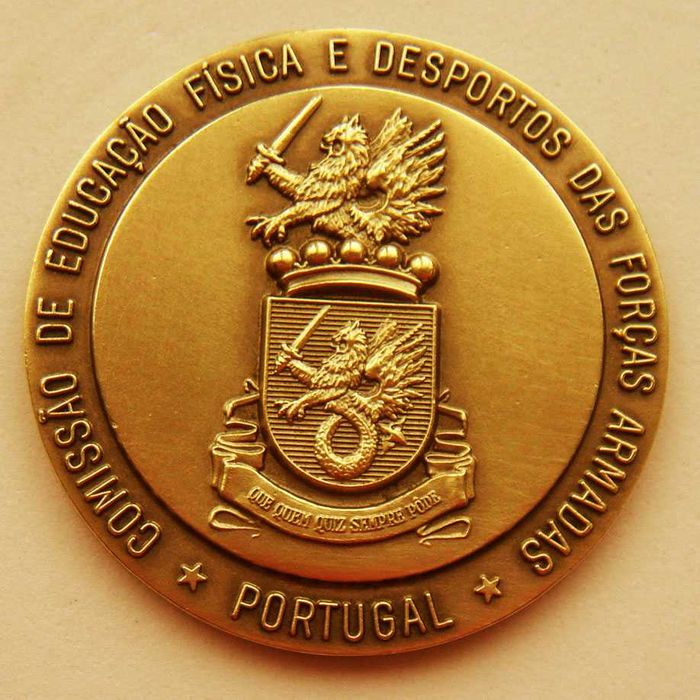 Medalha Bronze Exército Forças Armadas Comissão Ed. Física e Desportos