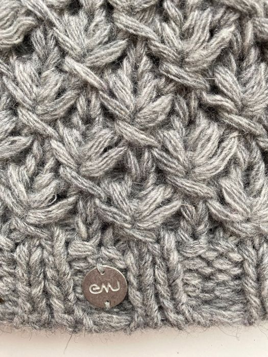 Emu czapka wełna 100% pure merino wool one size szara
