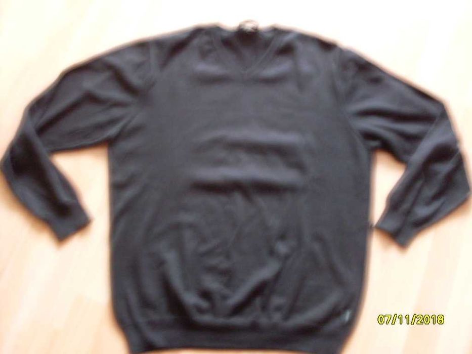 swetr pulower półgolf męski czarny bawełniany reserved L/XL