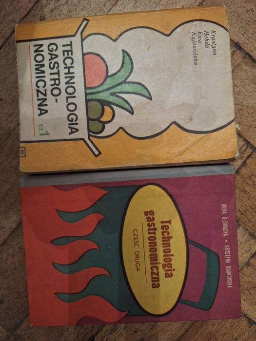 Hebda/Głowacka – Technologia gastronomiczna cz.1 i 2 WSiP 1979/1982