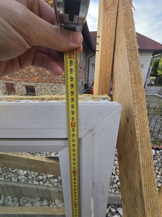 Okno pcv uzywane białe 1465x1435