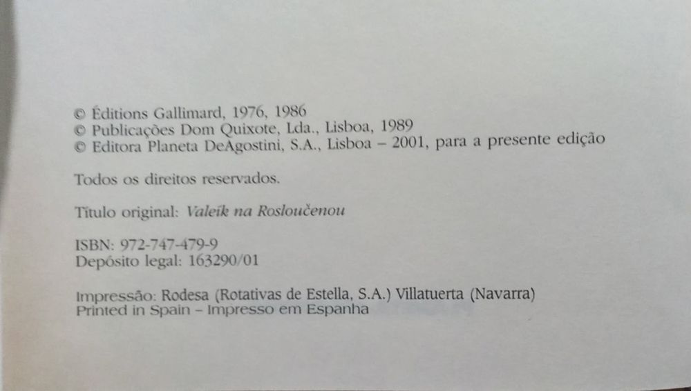 A Valsa do Adeus - Milan Kundera