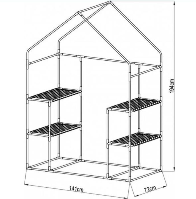 Теплиця парник з вікнами для саду, дачі 10 / 18 кв.м. Теплица