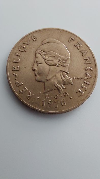 Moneta 1976 French Polynesia 100 FRANCS  numizmatyka Polynesie
