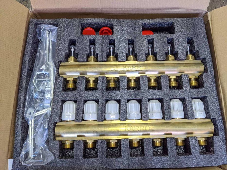 Колектор тепла підлога 7 контурів. КОМПЛЕКТ