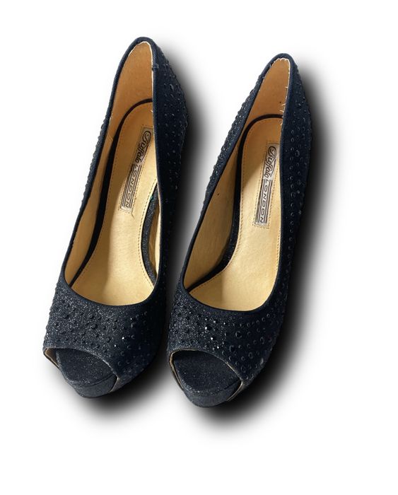 Szpilki damskie Buffalo London koturn rozmiar 38 diamenciki platforma