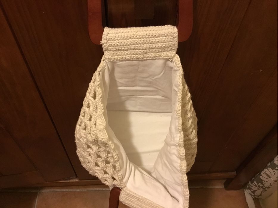 Saco em croché, handmade.