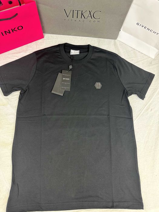 Koszulki Shirt meski Ultra Premium Philipp Plein czarna OUTLET koszulka męska