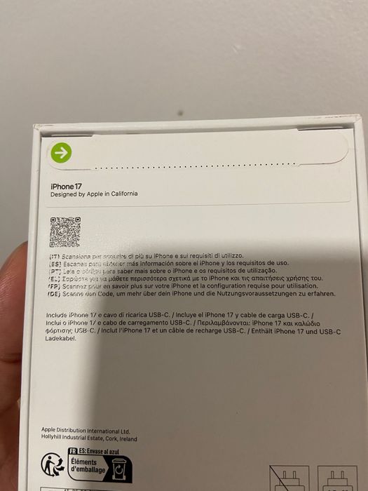 Iphone 17 256gb preto LACRADO Novo