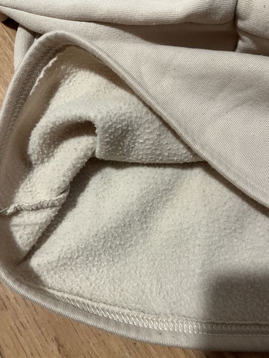 Bluza bawełniana ocieplana na polarku uni luźna oversize