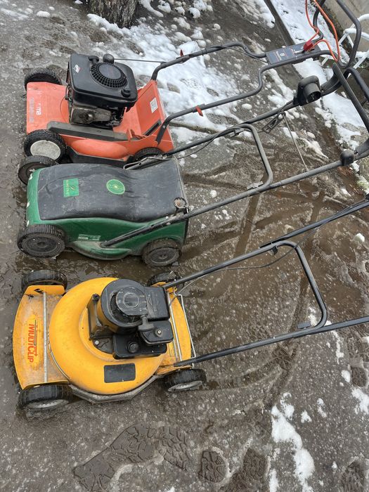 Газонокосілки бензинові , і 1  електрична