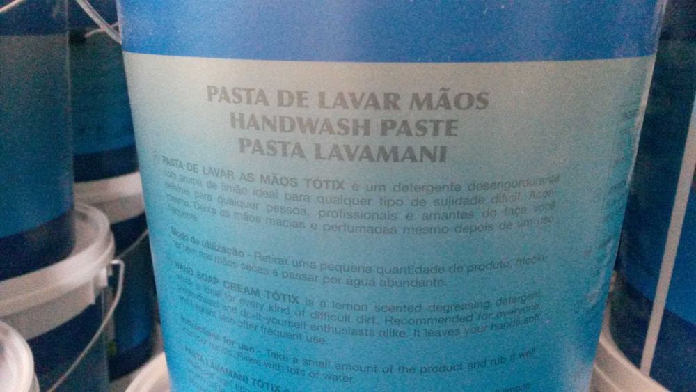 Balde Massa Lava Mãos  5 Lt