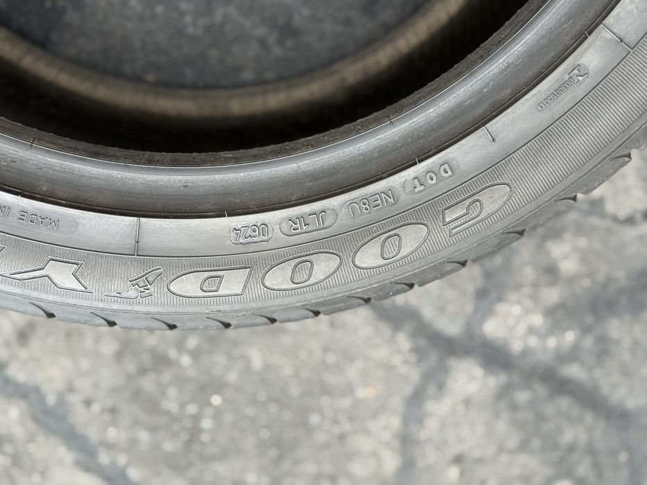 Топові шини‼️Goodyear Efficient grip 91Y 225/45 r18 7.8мм 2024рік ‼️Літні шини