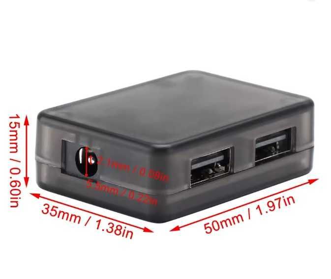 Модуль швидкої зарядки 2хUSB 2х18W, QC3.0, BC1.2, PE2.0, / DC 6-32 V