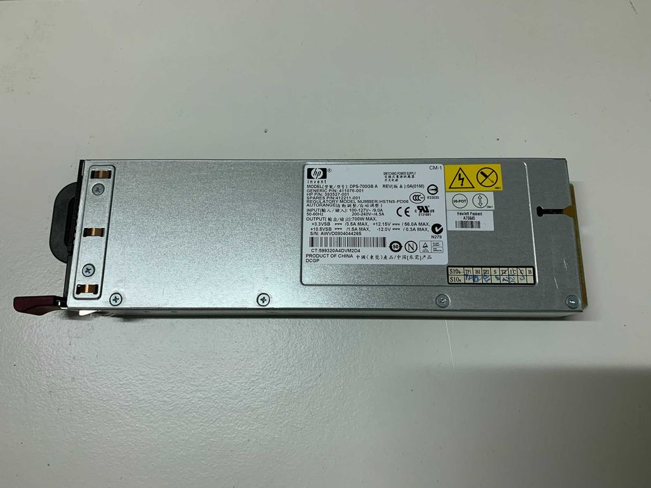 Fonte de alimentação HP 12v - 56 Amp