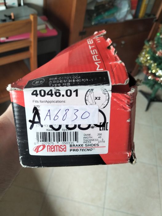 Calços e cilindros de roda (tambor)