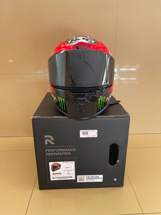 Capacete HJC RPHA 1 quartararo réplica Mc1