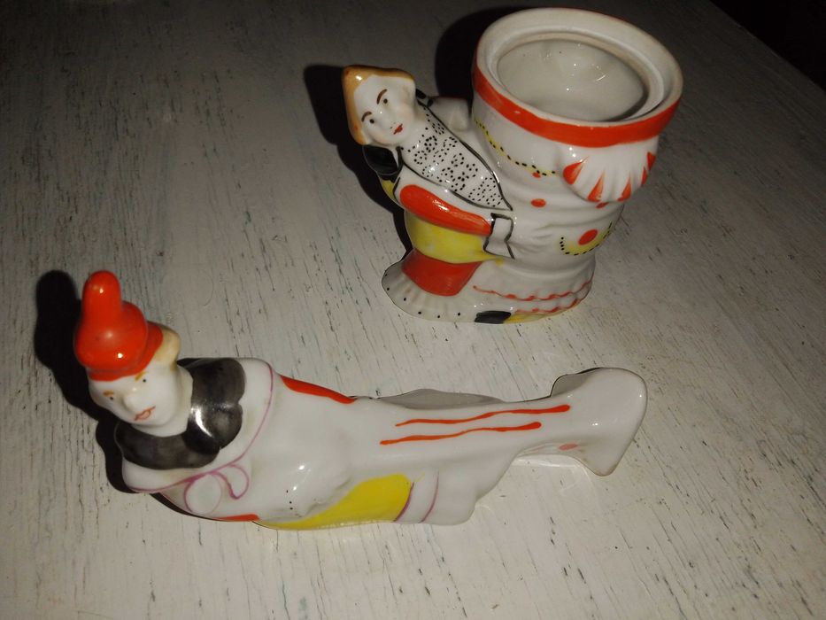 Поставка сервиза клоунада цирк фарфор СССР барановка