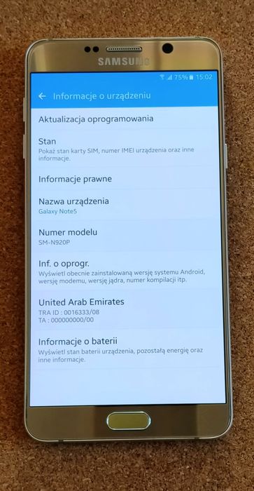 Samsung Galaxy note 5